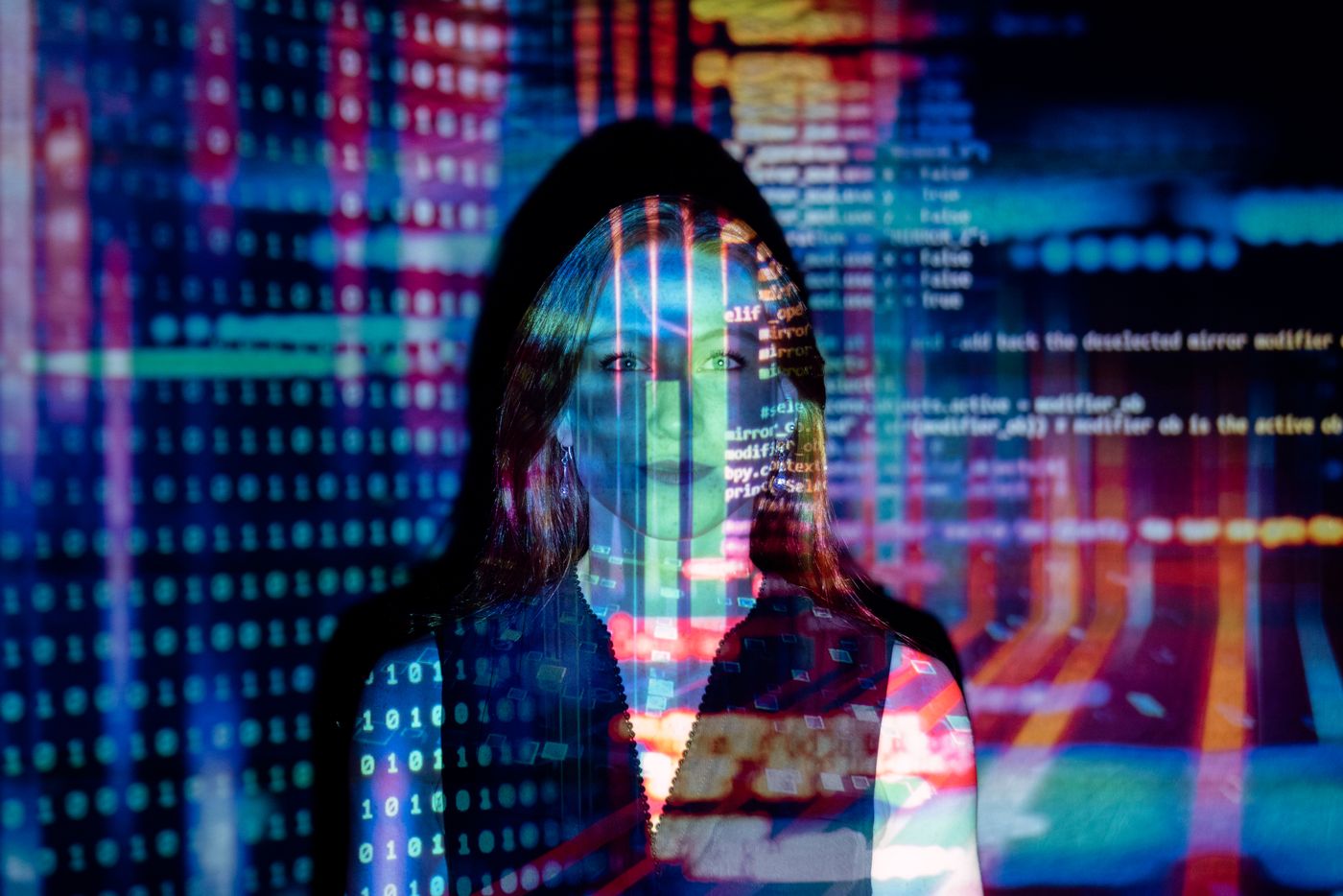 Technology correspondent researching AI industry sources on laptop
